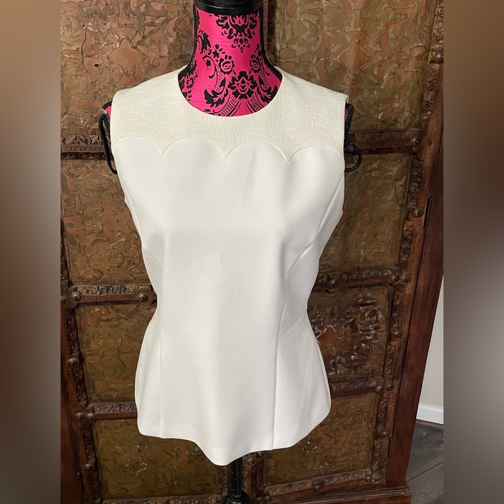 Elegant White Sleeveless Top